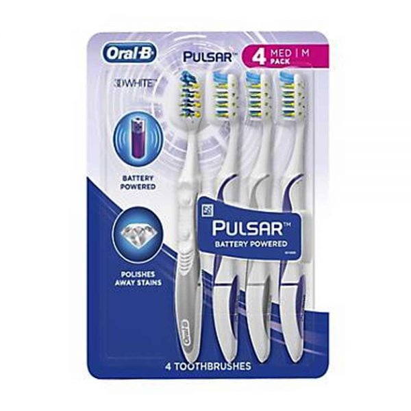 Oral-B Pulsar 3D White Toothbrushes 4/MED Pack