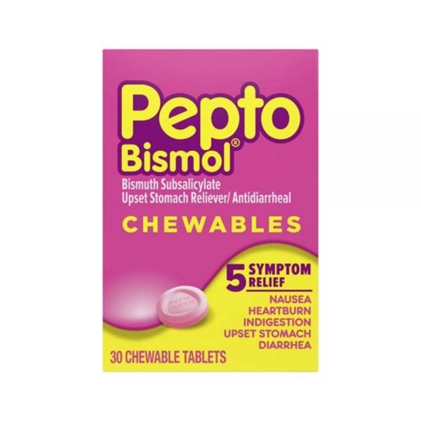 Pepto Bismol 5 Symptom Stomach Relief Chewable 30CT