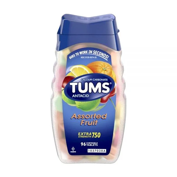 Tums Antacid Assorted Fruit 96 ct