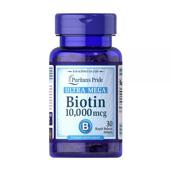 Ultra Mega Biotin 10000mcg 30 Softgels