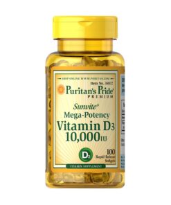 Vitamin D3 10,000 IU 100 Softgels