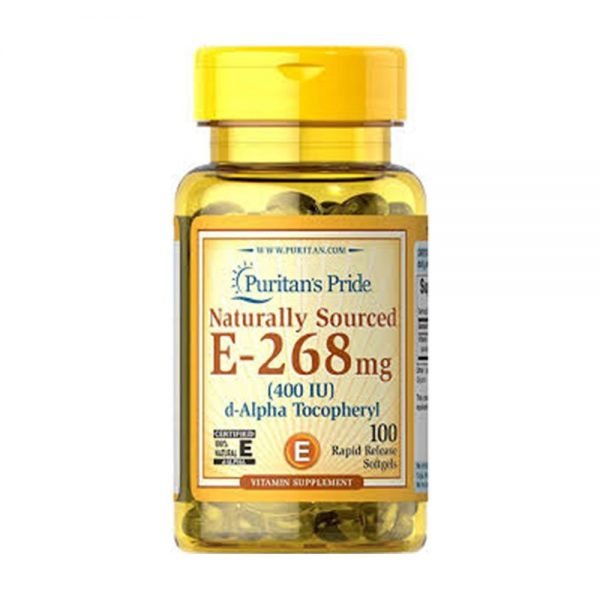 Vitamin E-400IU Naturally Sourced 100 Softgels