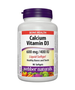 Webber Naturals Calcium with Vitamin D3 - 90 Softgels
