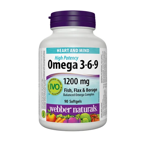 Webber Naturals Omega 3-6-9 - 90 Softgels