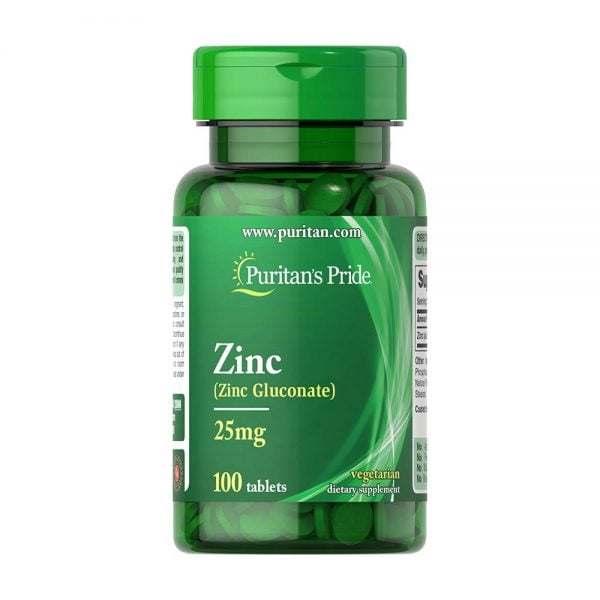 Zinc Gluconate 25mg 100 Tablets