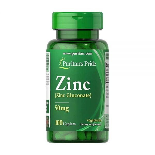 Zinc Gluconate 50mg 100 Caplets