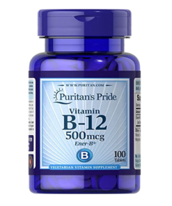 Puritan’s Pride Vitamin B -12 500 Mg 100 Tablets