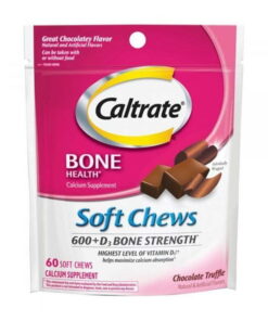 Caltrate Bone Health Calcium Chocolate Flavor 600+D3
