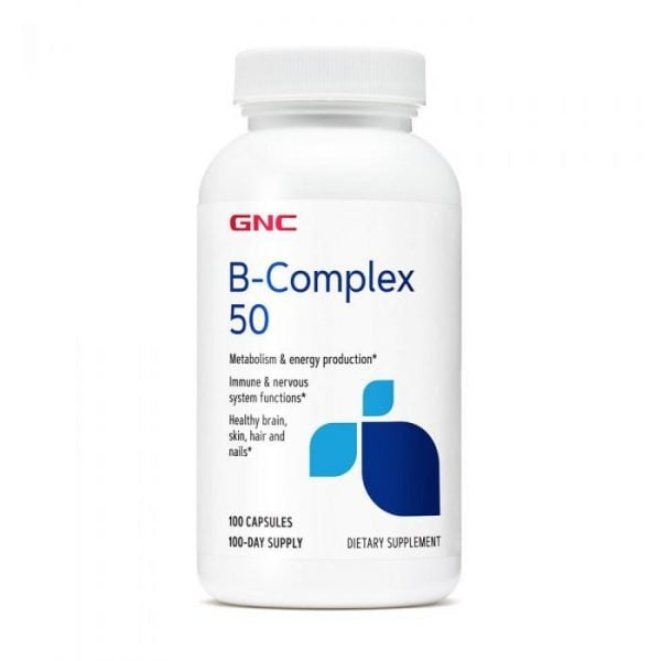 GNC B-Complex 50mg, 100 Capsules