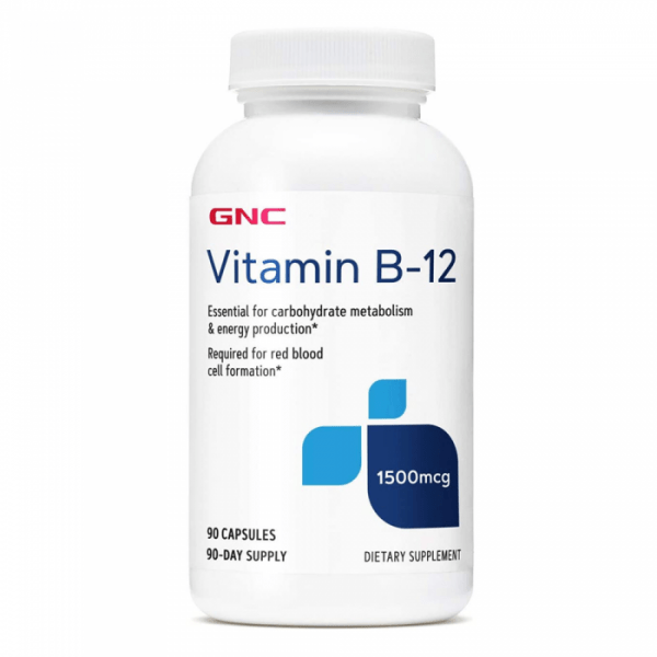 GNC Vitamin B-12 1500mcg 90 Capsules