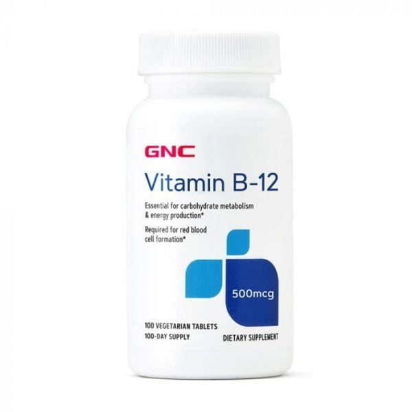 GNC Vitamin B-12 500mcg 100 Tablets