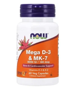 NOW Mega D-3 & MK-7 60 Capsules