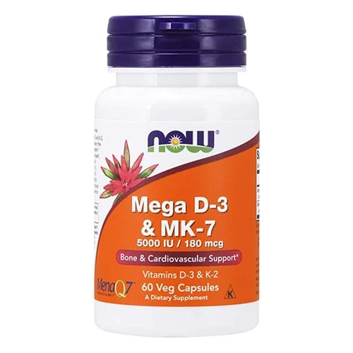 NOW Mega D-3 & MK-7 60 Capsules