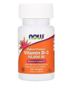 NOW Vitamin D-3 10000IU 120 Softgels