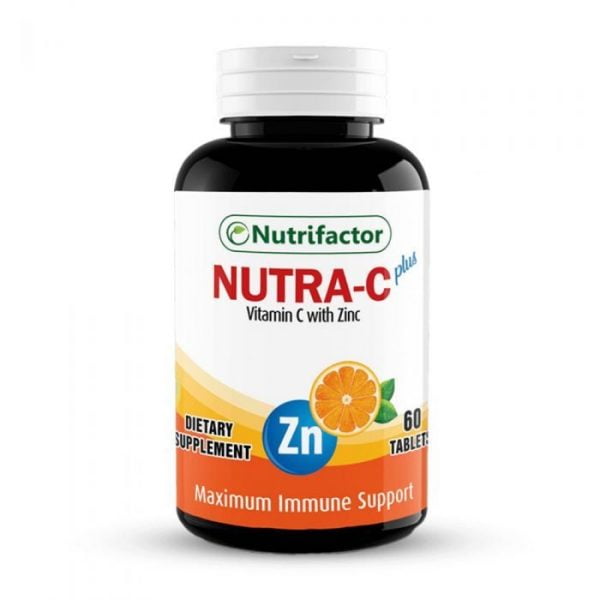 Nutrifactor Nutra-C 500mg Plus Zinc, 60 Tablets