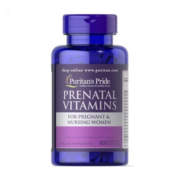 Puritans Pride Prenatal Vitamins 100 Caplets # 3700