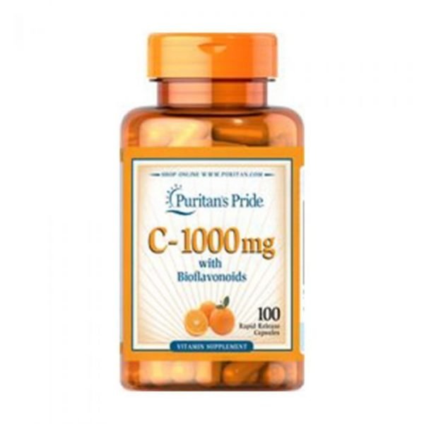 Puritans Pride Vitamin C-1000 mg With Bioflavonoids 100 Capsules