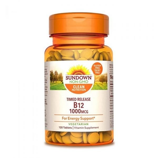 Sundown Naturals Timed Release B12 1000mcg 120 Tablets