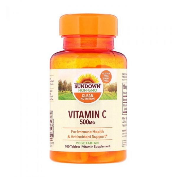 Sundown Naturals Vitamin C 500mg 100 Tablets