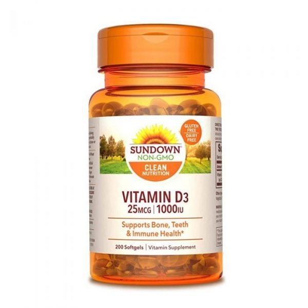 Sundown Naturals Vitamin D3 25mg 200 Tablets