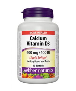 Webber Naturals Calcium with Vitamin D3 90 Softgels