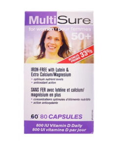 Webber Naturals MultiSure for Women 50+, 80 Capsules