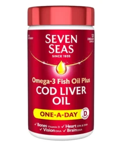 Seven Seas Cod Liver Oil Plus Omega-3 Fish oil - 120 Ct
