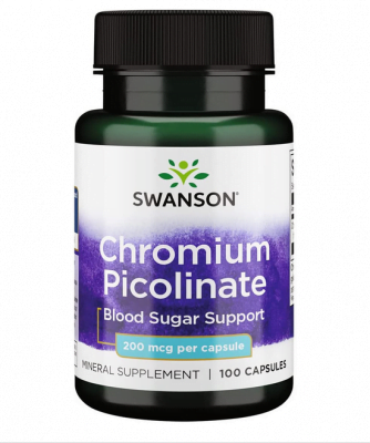 Swanson Chromium Picolinate 200 mcg 100 Capsules