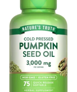 Pumpkin Seed Oil 1000mg - 75 Softgels