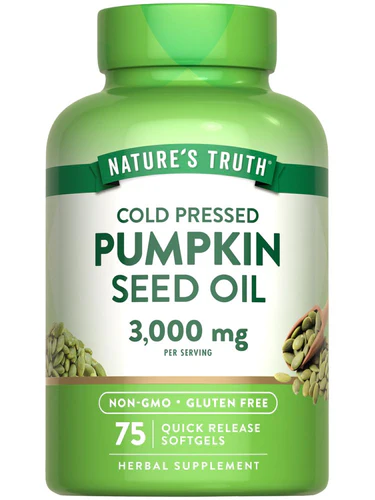 Pumpkin Seed Oil 1000mg - 75 Softgels