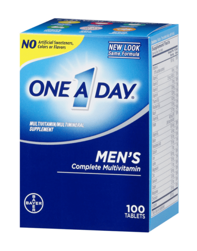 One A Day Mens Multivitamins 100 Tablets