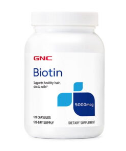 GNC Biotin, 5000 mcg 120 Capsules