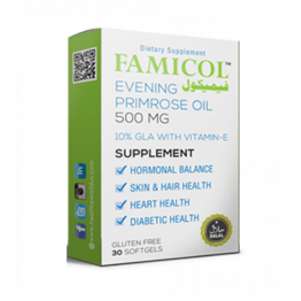 Famicol Evening Primrose Oil 500 MG 30 Softgels