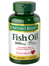 Nature’s Bounty Fish Oil 1000 MG 300 MG Of Omega-3 Softgels