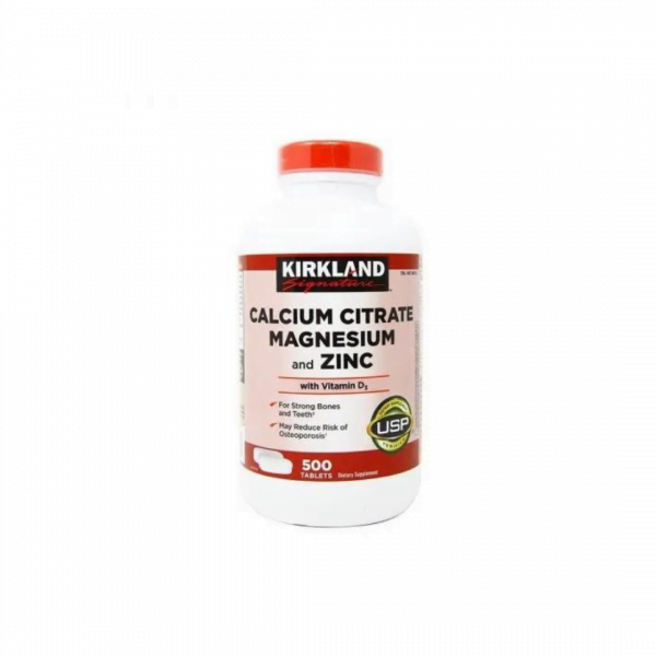 Kirkland Calcium Citrate Magnesium And Zinc With Vitamin D3 500 Tablets