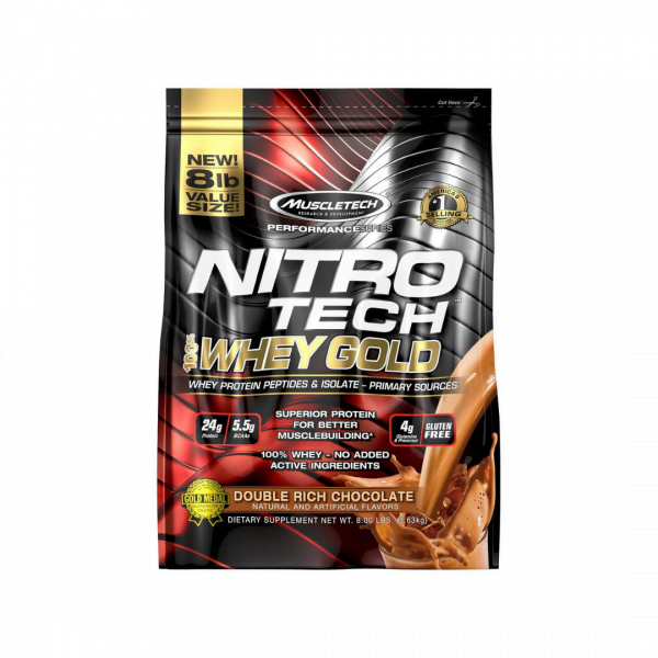 MuscleTech Nitro Tech 100% Whey Gold 8 Lbs ( Old Packaging )