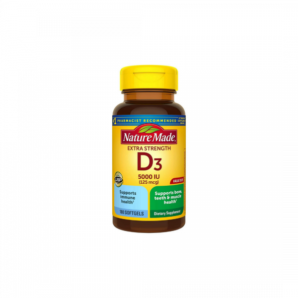 Nature Made D3 1.25mcg 180 Softgels