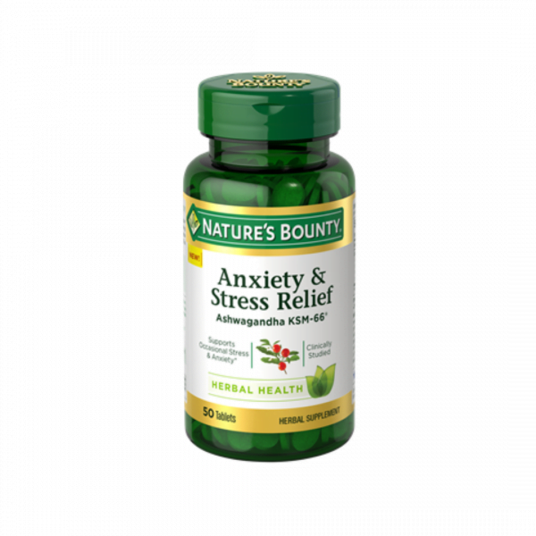 Nature’s Bounty Anxiety & Stress Relief 50 Tablets