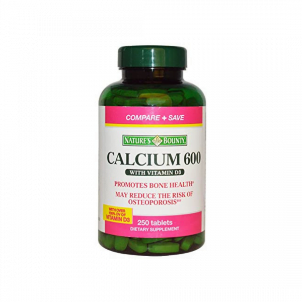 Nature’s Bounty Calcium 600 + Vitamin D3 Tablets