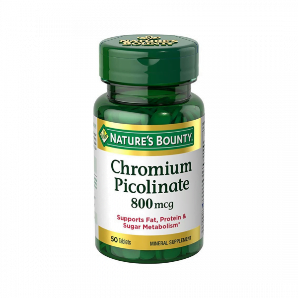 Nature’s Bounty Chromium Picolinate 800 MCG 50 Tablets