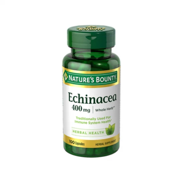 Nature’s Bounty Echinacea Tea 400 MG 100 Capsules