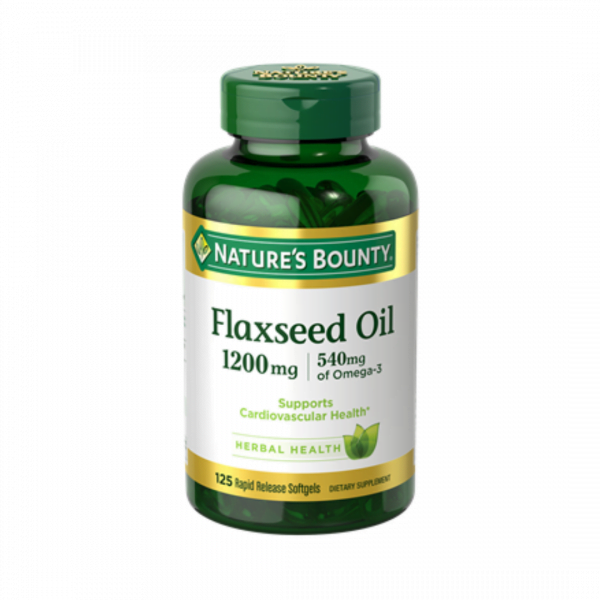 Nature’s Bounty Flaxseed Oil 1200 MG 125 Softgels