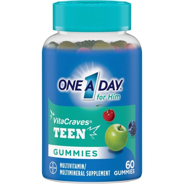 One A Day VitaCraves Teen For Him Multivitamin Gummies 60 Count