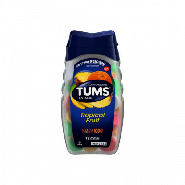 Tums Ultra Strength 1000 72 Chewable Tablet