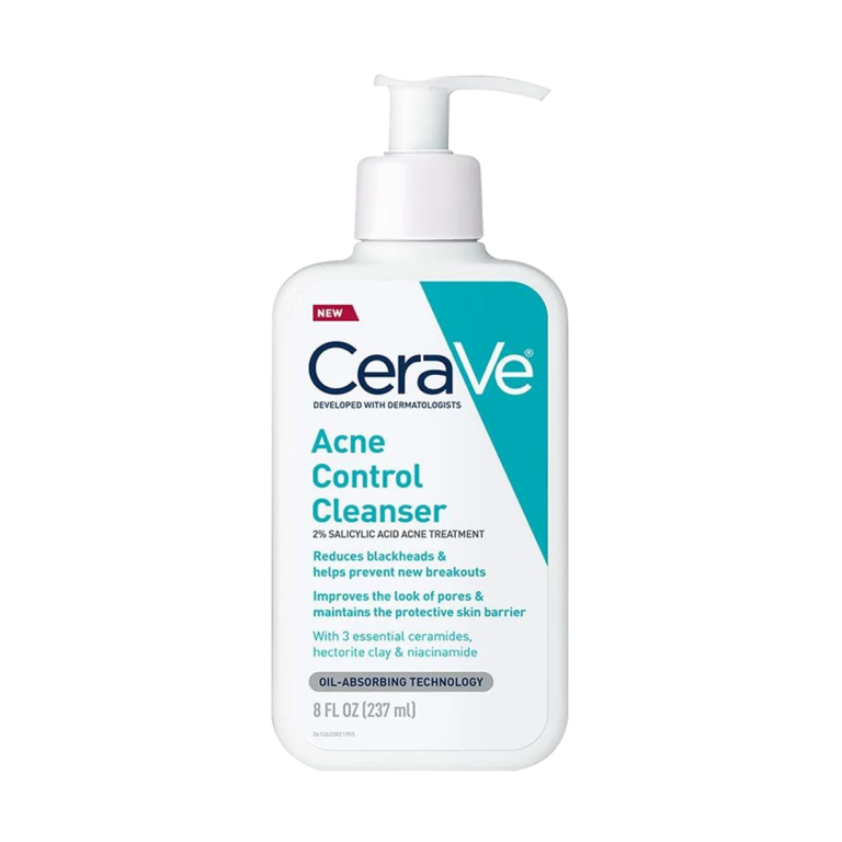 CeraVe Acne Control Cleanser 2% Salicylic Acid Oil Absorbing Technology 8 Fl Oz