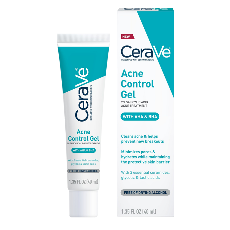 Cerave Acne Control Gel With AHA & BHA 1.35 FL Oz