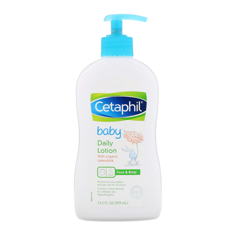 Cetaphil Baby Daily Lotion with Organic Calendula Face & Body 13.5 fl oz (399mL)