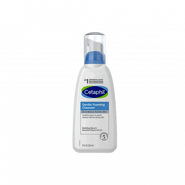 Cetaphil Gentle Foaming Cleanser Dry To Normal Sensitive Skin 8 FL Oz