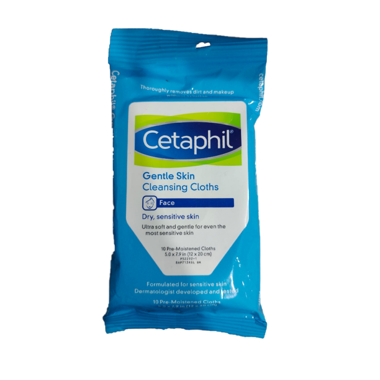 Cetaphil Gentle Skin Cleansing Cloths Dry Sensitive Skin, 10 CT