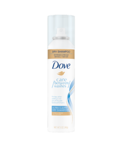 Dove Care Between Washes, Ultra Clean Dry Shampoo, Refresh & Revive Without Water, For Oily And Flat Hair, 5 OZ. (141g)